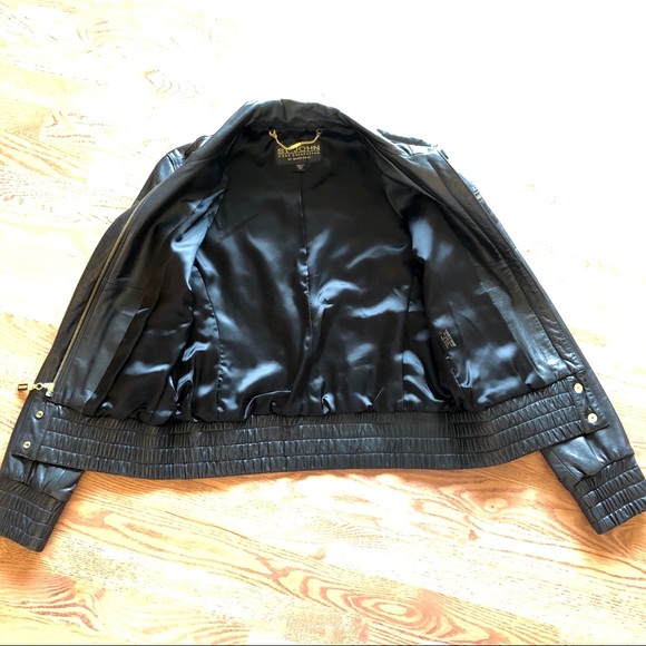 St. John Collection Soft Leather Moto Jacket XS - Picture 4 of 11